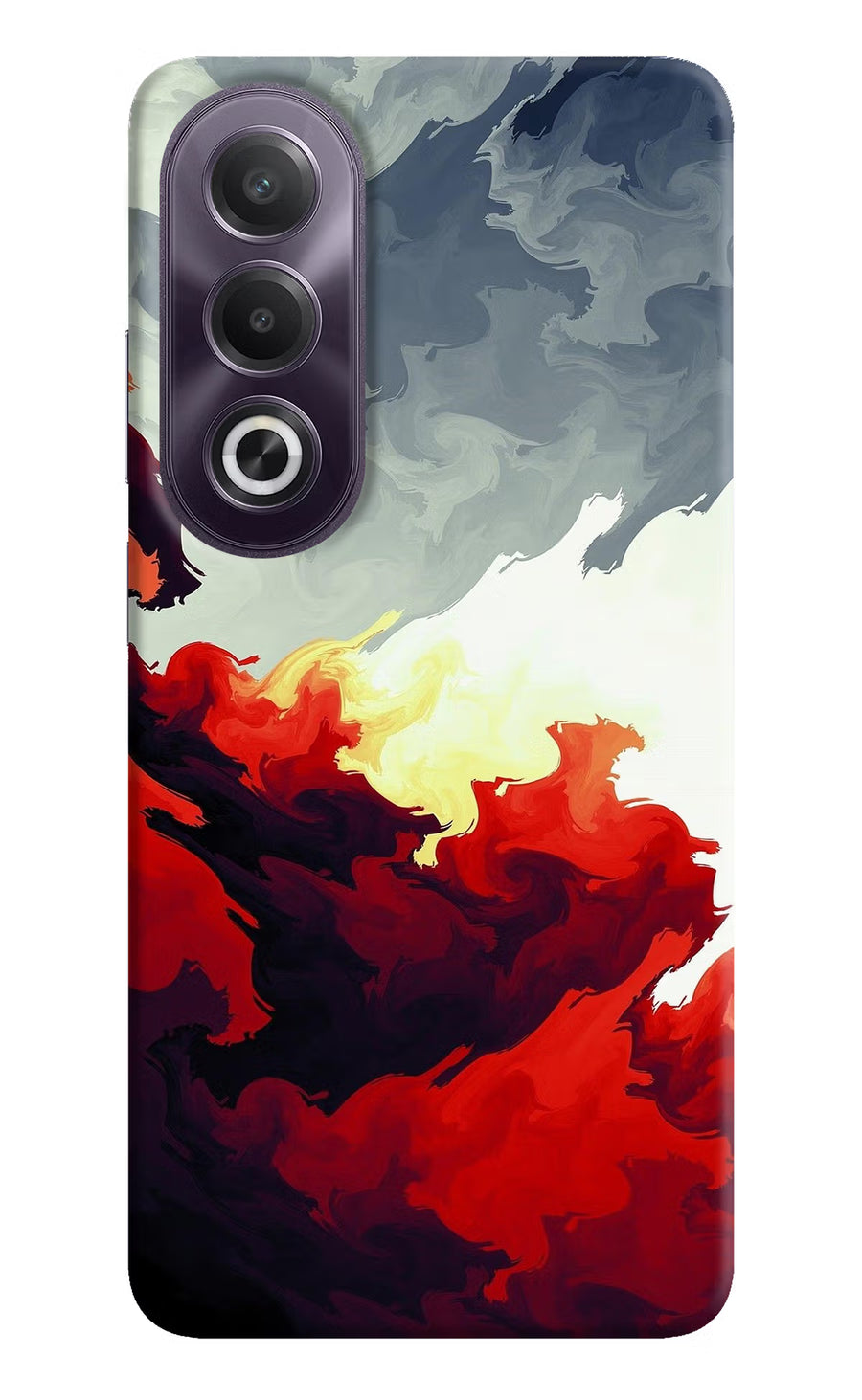 Fire Cloud OPPO K12x Back Cover, Hard case