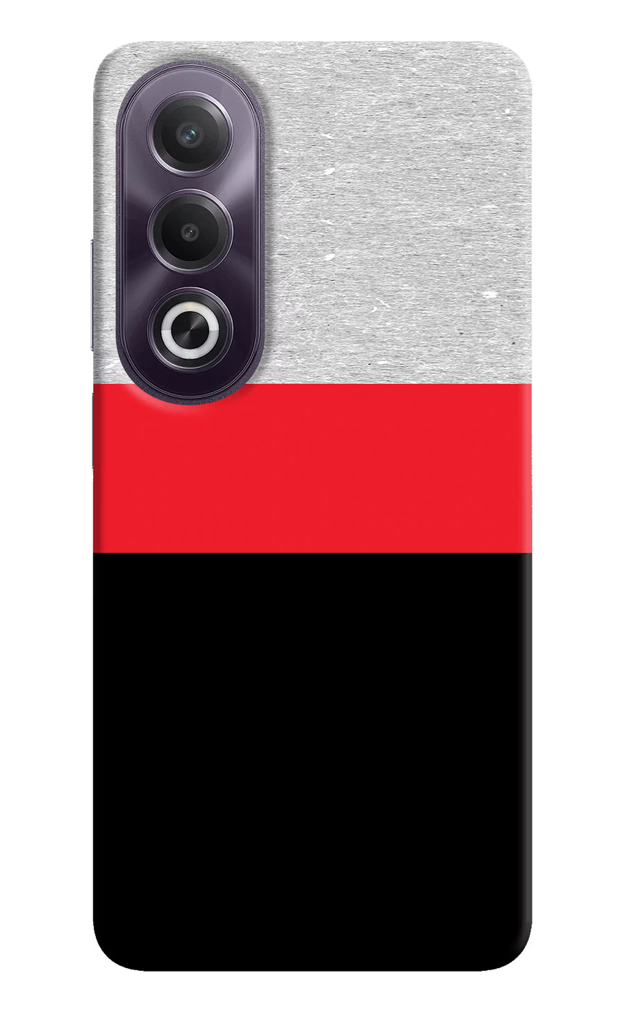 Tri Color Pattern OPPO K12x Back Cover, Hard case