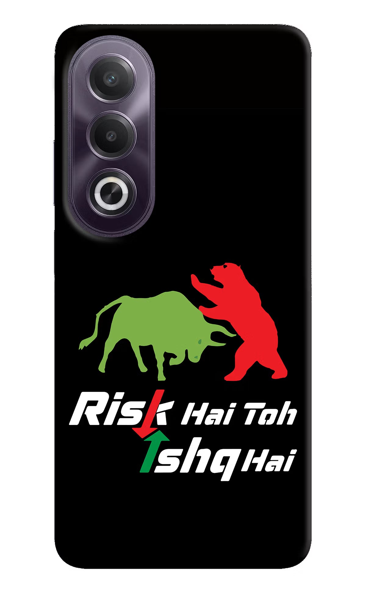 Risk Hai Toh Ishq Hai OPPO K12x Hard Case Back Cover by Casekaro