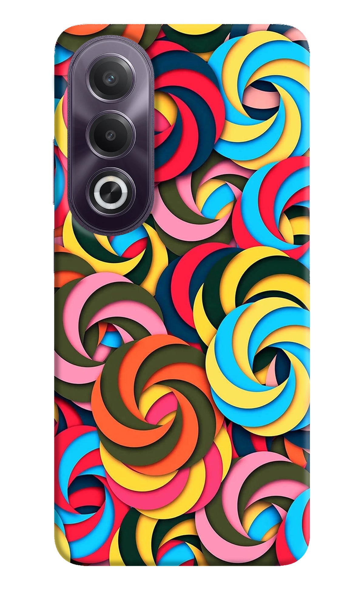 Spiral Pattern OPPO K12x Back Cover