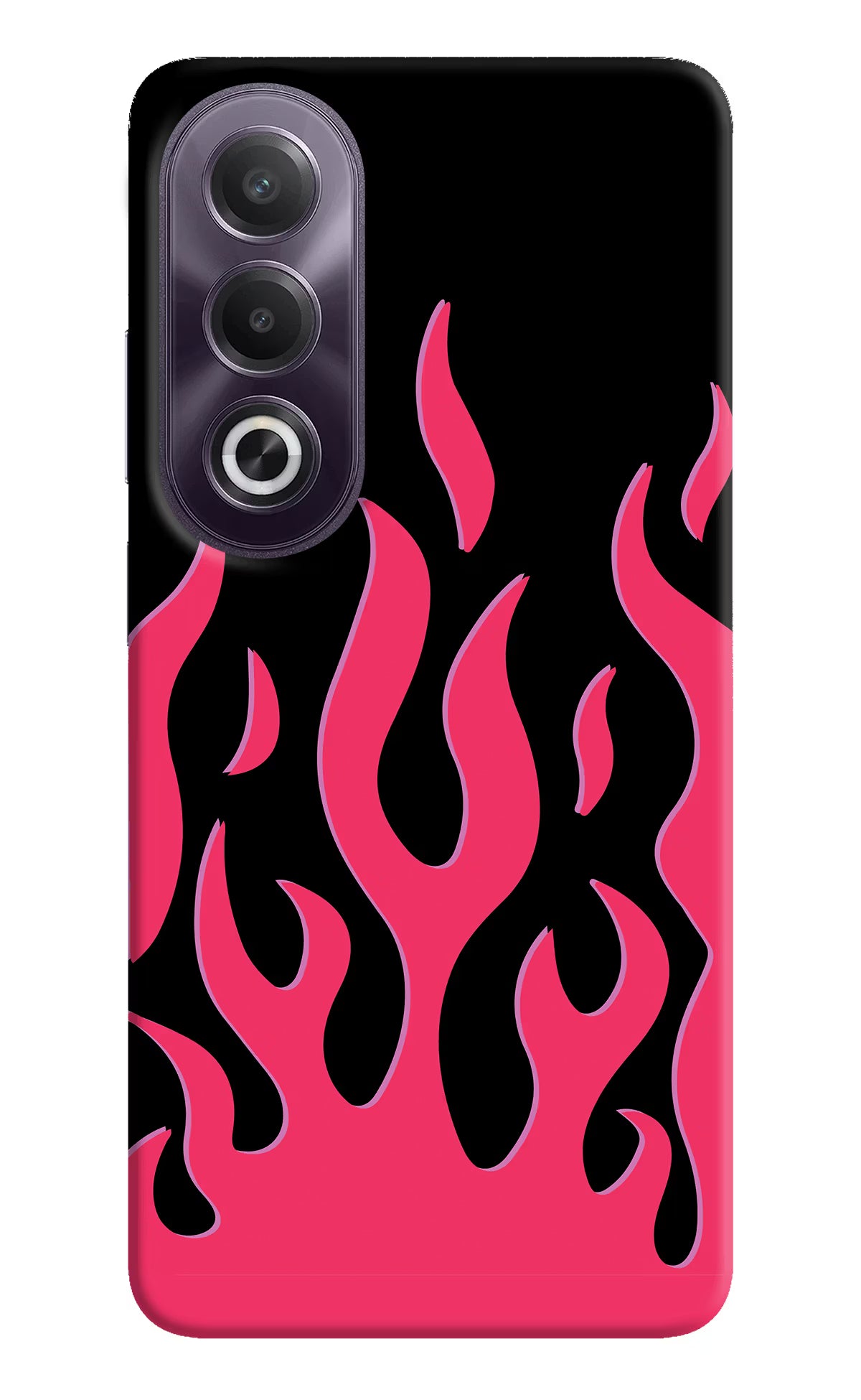 Fire Flames OPPO K12x Hard Case Back Cover by Casekaro