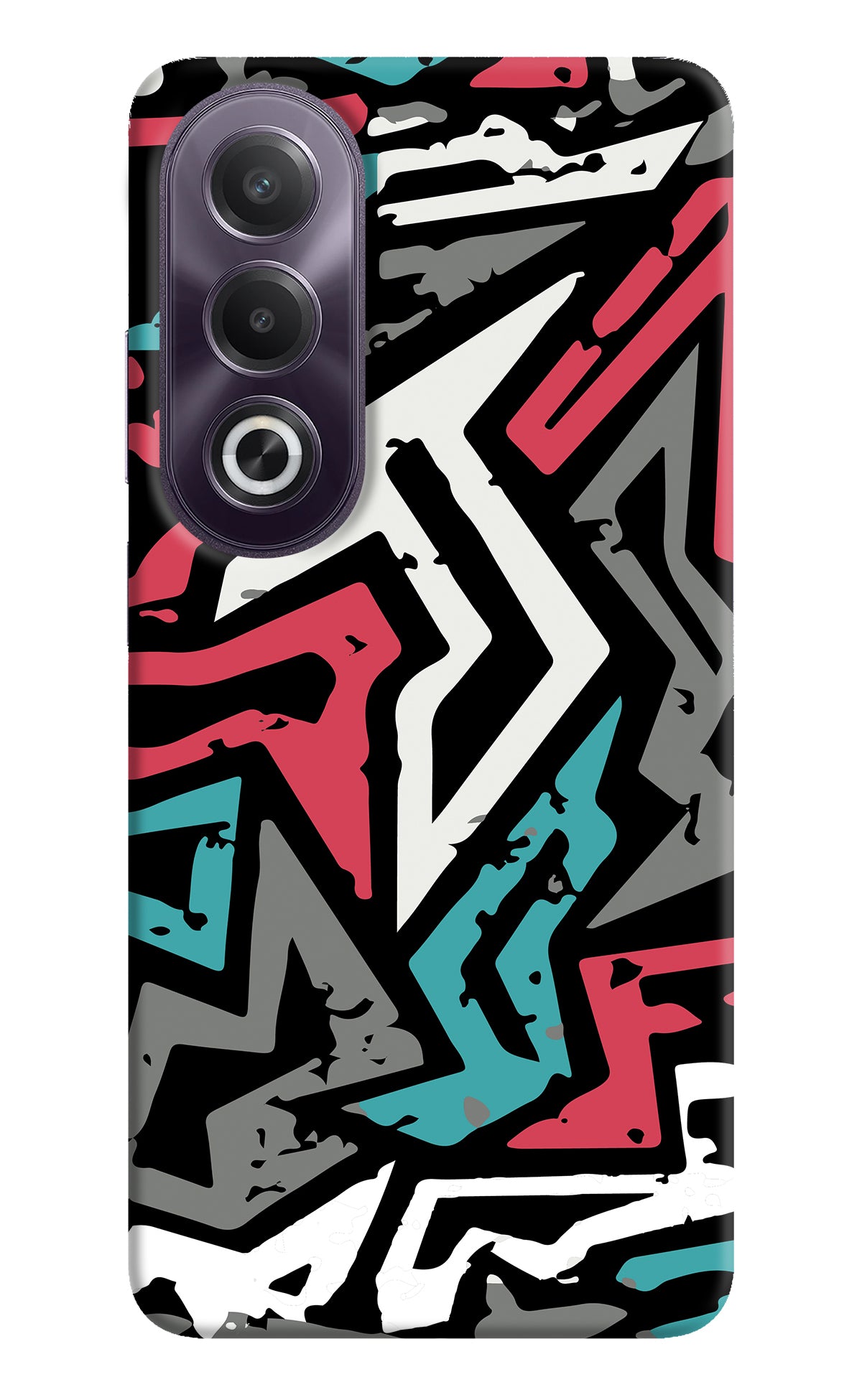 Geometric Graffiti OPPO K12x Back Cover