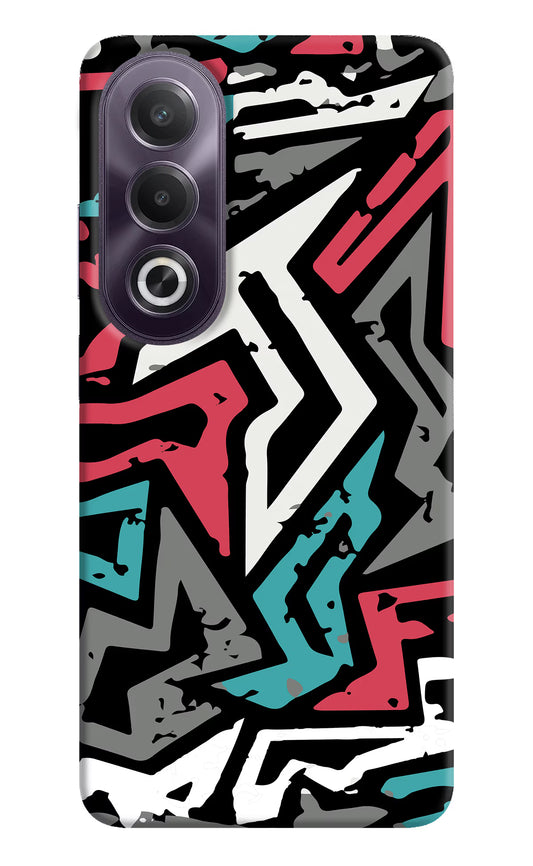 Geometric Graffiti OPPO K12x Hard Case Back Cover by Casekaro