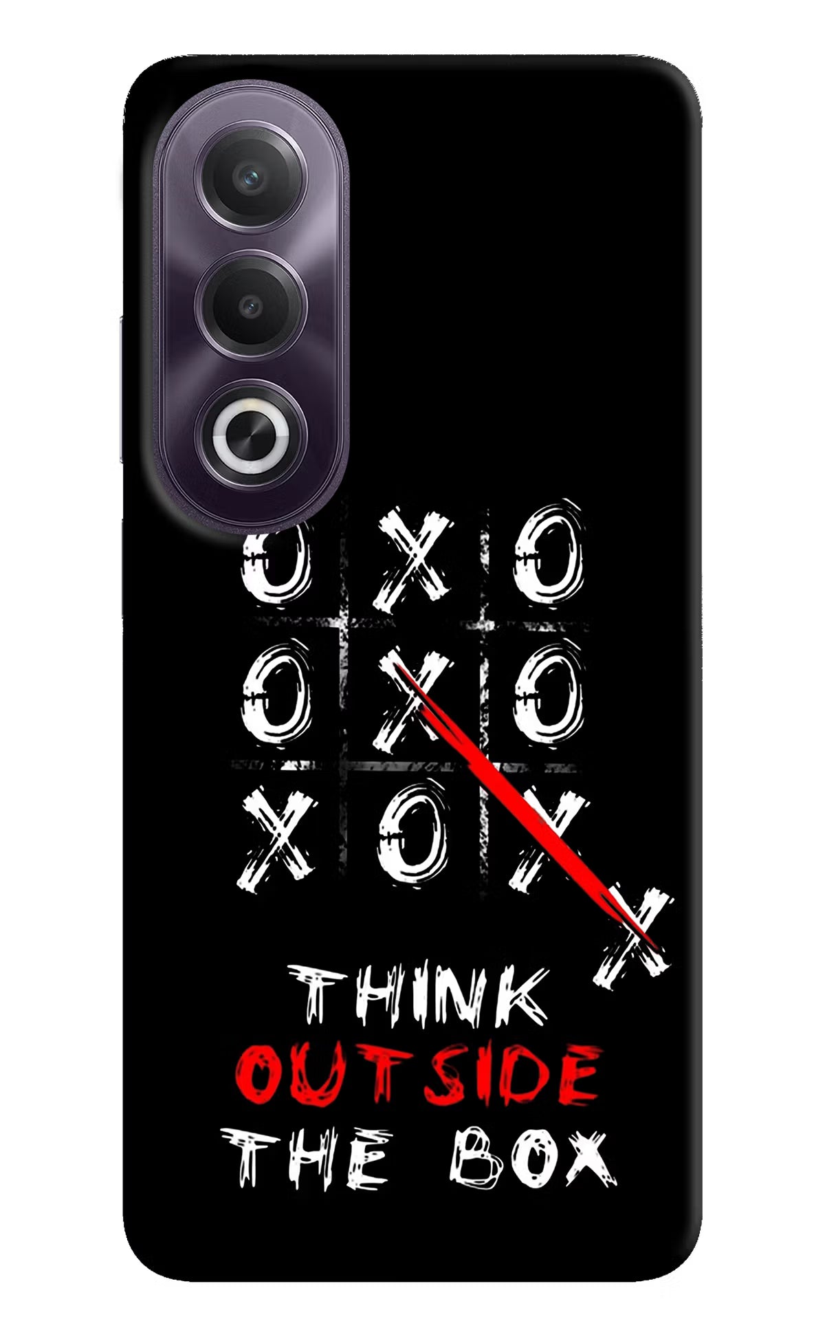 Think out of the BOX OPPO K12x Hard Case Back Cover by Casekaro