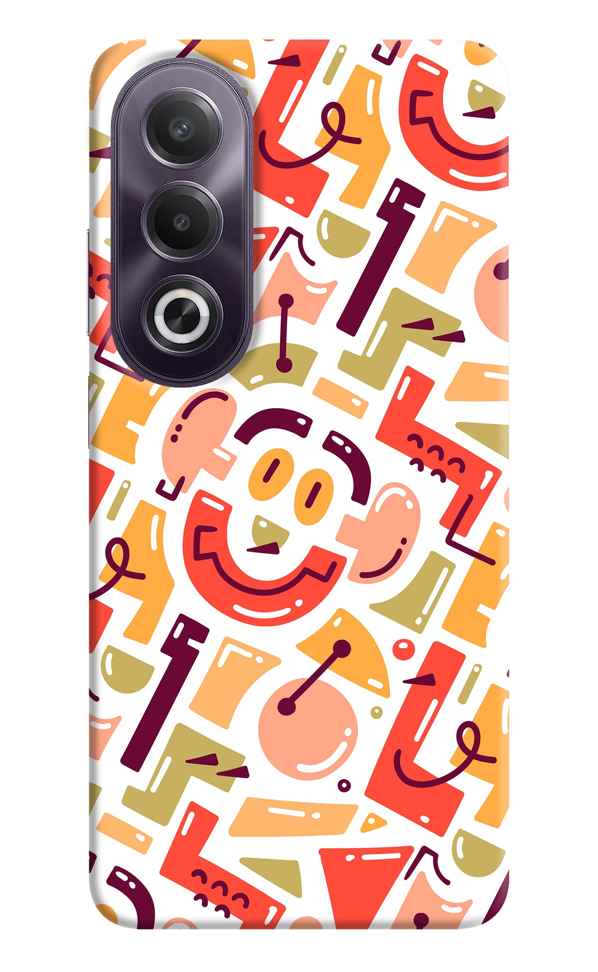 Doodle Pattern OPPO K12x Back Cover