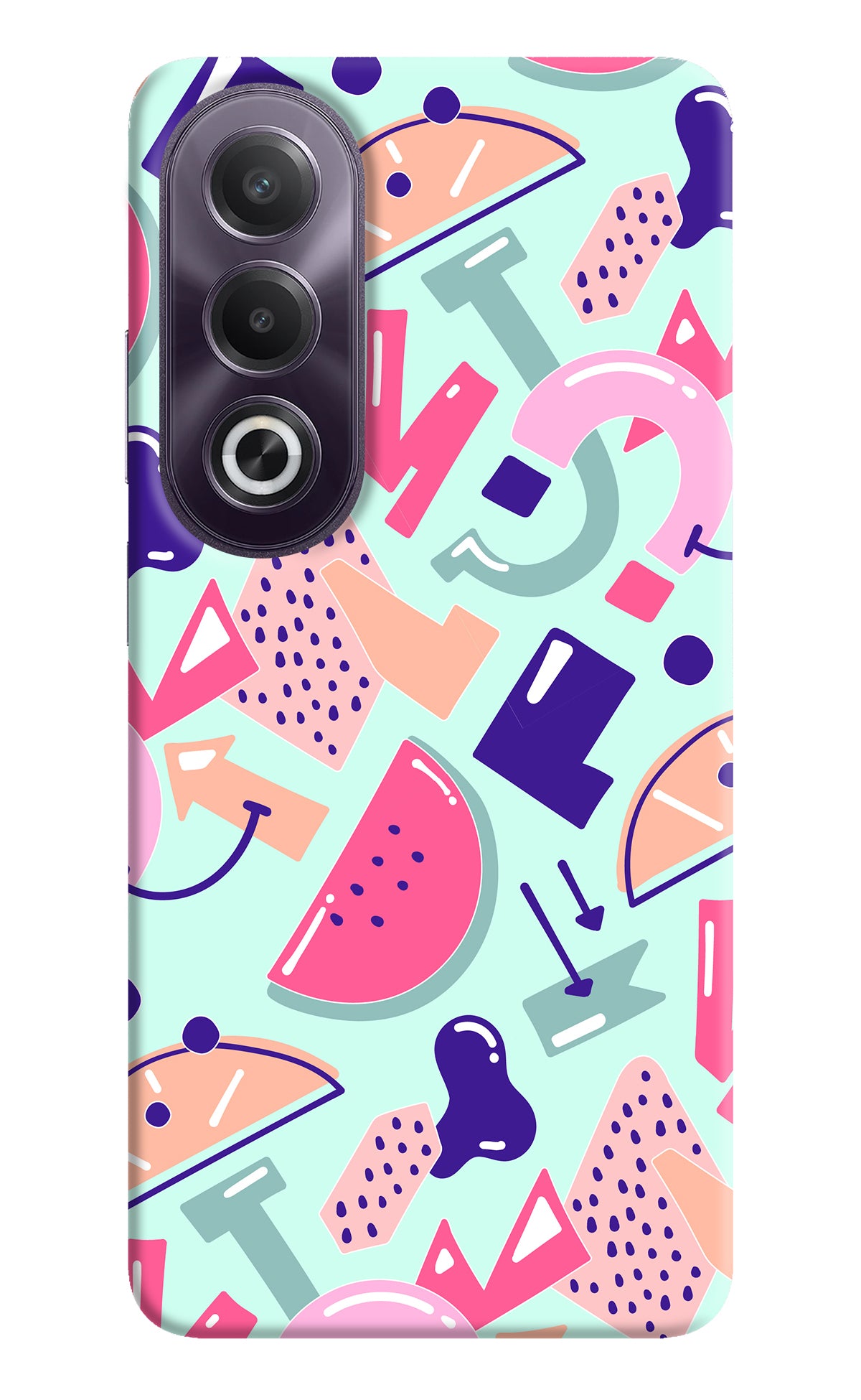 Doodle Pattern OPPO K12x Back Cover