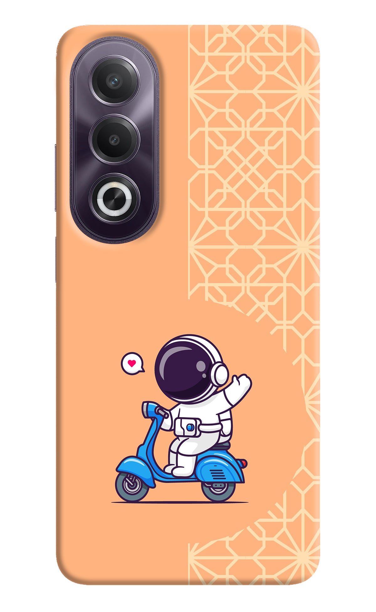 Cute Astronaut Riding OPPO K12x Back Cover