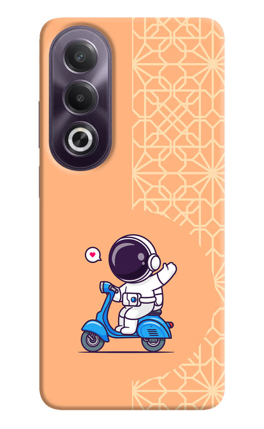 Cute Astronaut Riding OPPO K12x Hard Case Back Cover by Casekaro