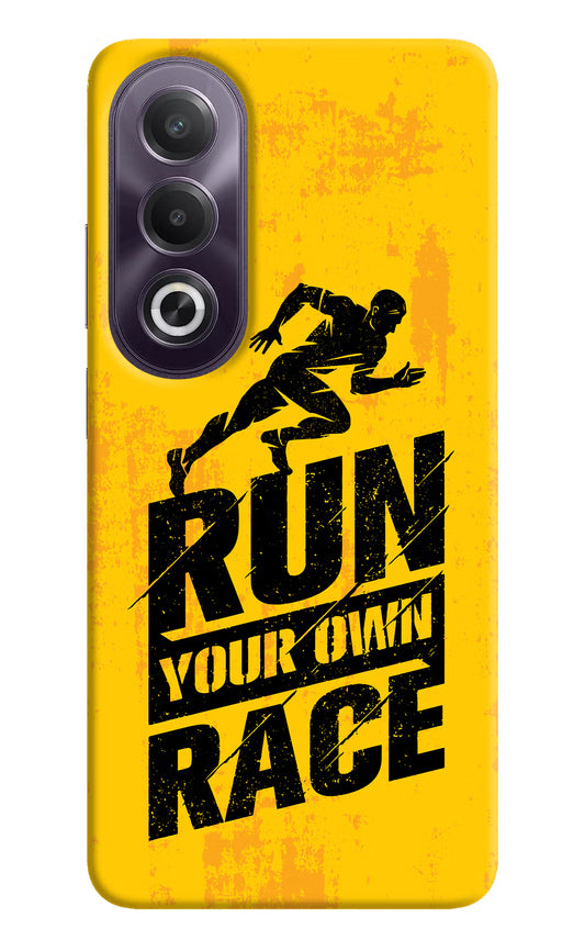 Run Your Own Race OPPO K12x Hard Case Back Cover by Casekaro