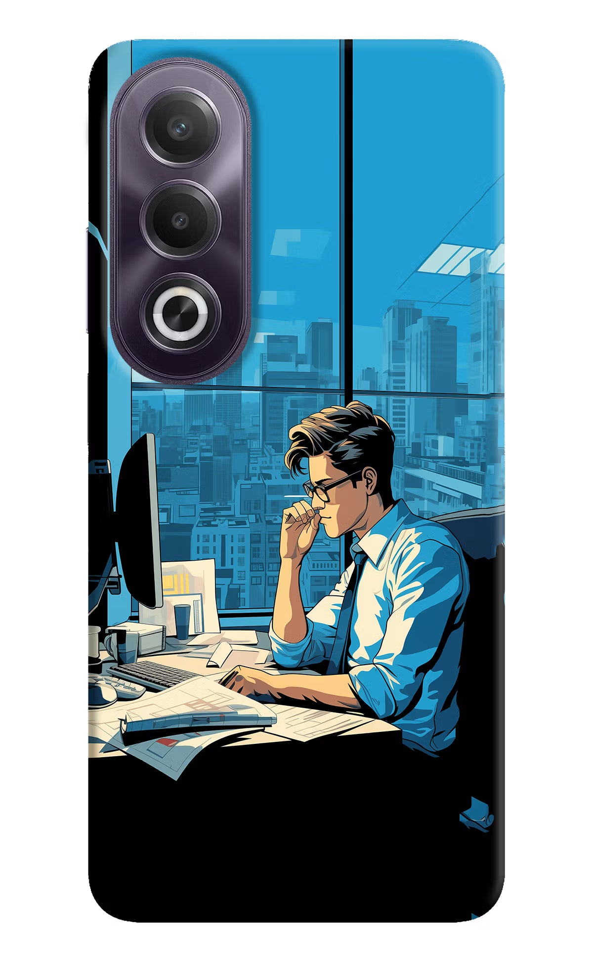 Focused Hustler (AI Generated) OPPO K12x Hard Case Back Cover by Casekaro