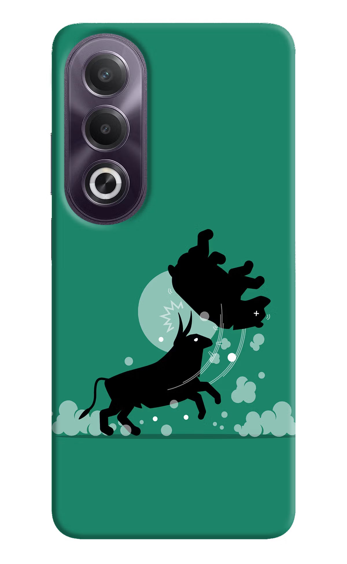 Bull Conqueror OPPO K12x Hard Case Back Cover by Casekaro