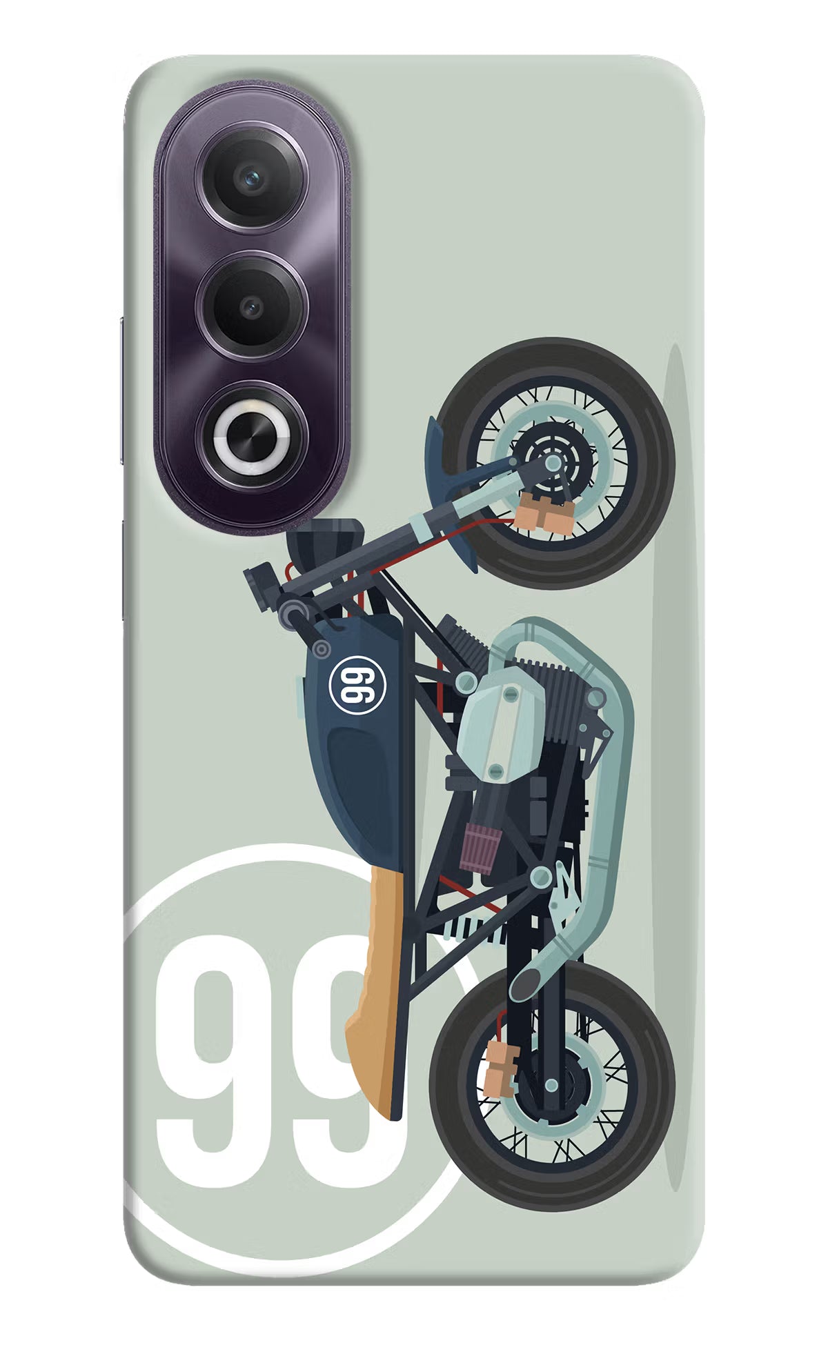 Classic Cafe Racer 99 OPPO K12x Hard Case Back Cover by Casekaro