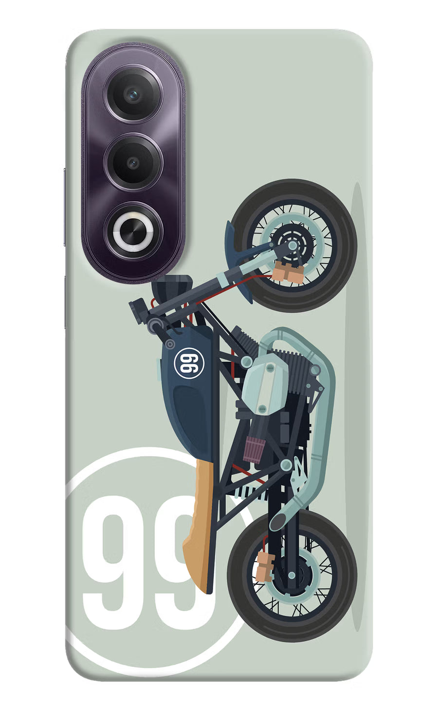 Classic Cafe Racer 99 OPPO K12x Back Cover, Hard case
