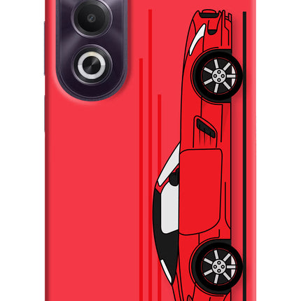 Red Velocity OPPO K12x Hard Case Back Cover by Casekaro
