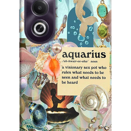 Aquarius Zodiac OPPO K12x Hard Case Back Cover by Casekaro