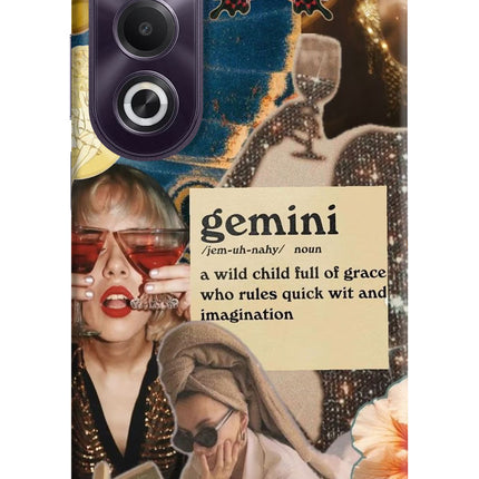 Gemini Zodiac OPPO K12x Hard Case Back Cover by Casekaro