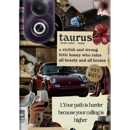 Taurus Zodiac OPPO K12x Hard Case Back Cover by Casekaro