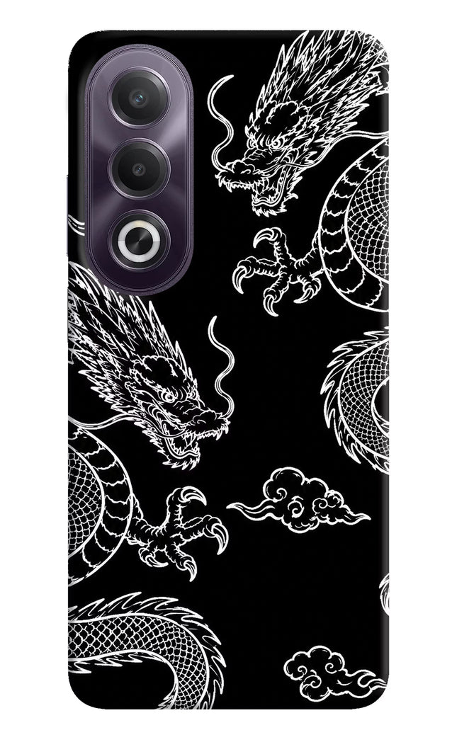 Twin Dragons OPPO K12x Hard Case Back Cover by Casekaro