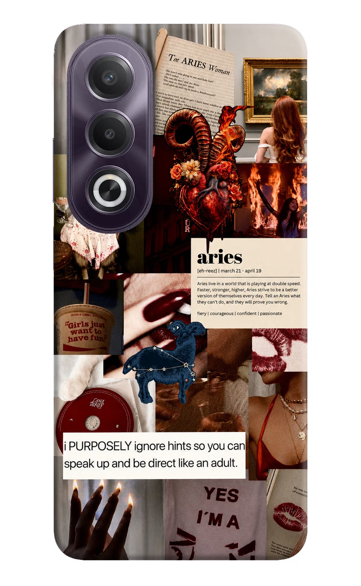 Zodiac Aries OPPO K12x Back Cover