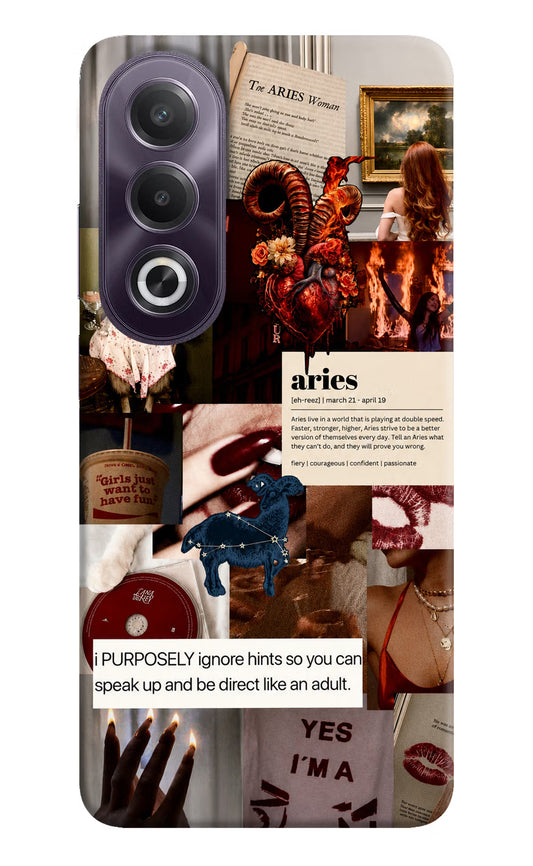 Zodiac Aries OPPO K12x Hard Case Back Cover by Casekaro