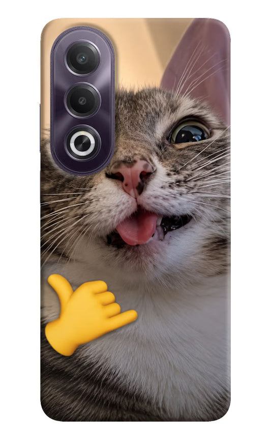 Silly Cat Call OPPO K12x Hard Case Back Cover by Casekaro
