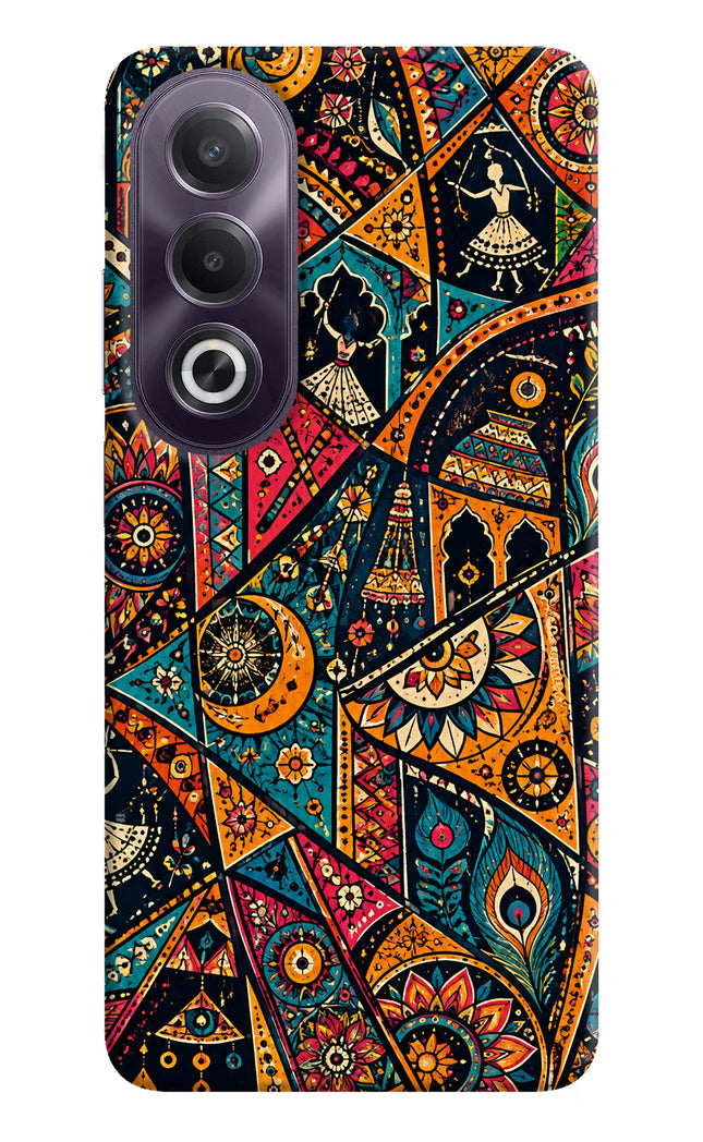 Folk Print OPPO K12x Hard Case Back Cover by Casekaro