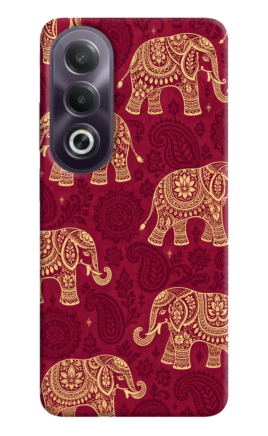 Maroon Elephant OPPO K12x Back Cover, Hard case