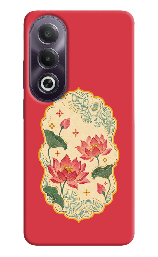 Pink Lotus OPPO K12x Hard Case Back Cover by Casekaro
