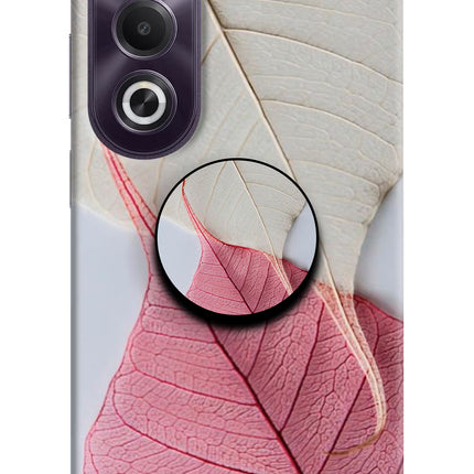 White Pink Leaf OPPO K12x Pop Case by Casekaro