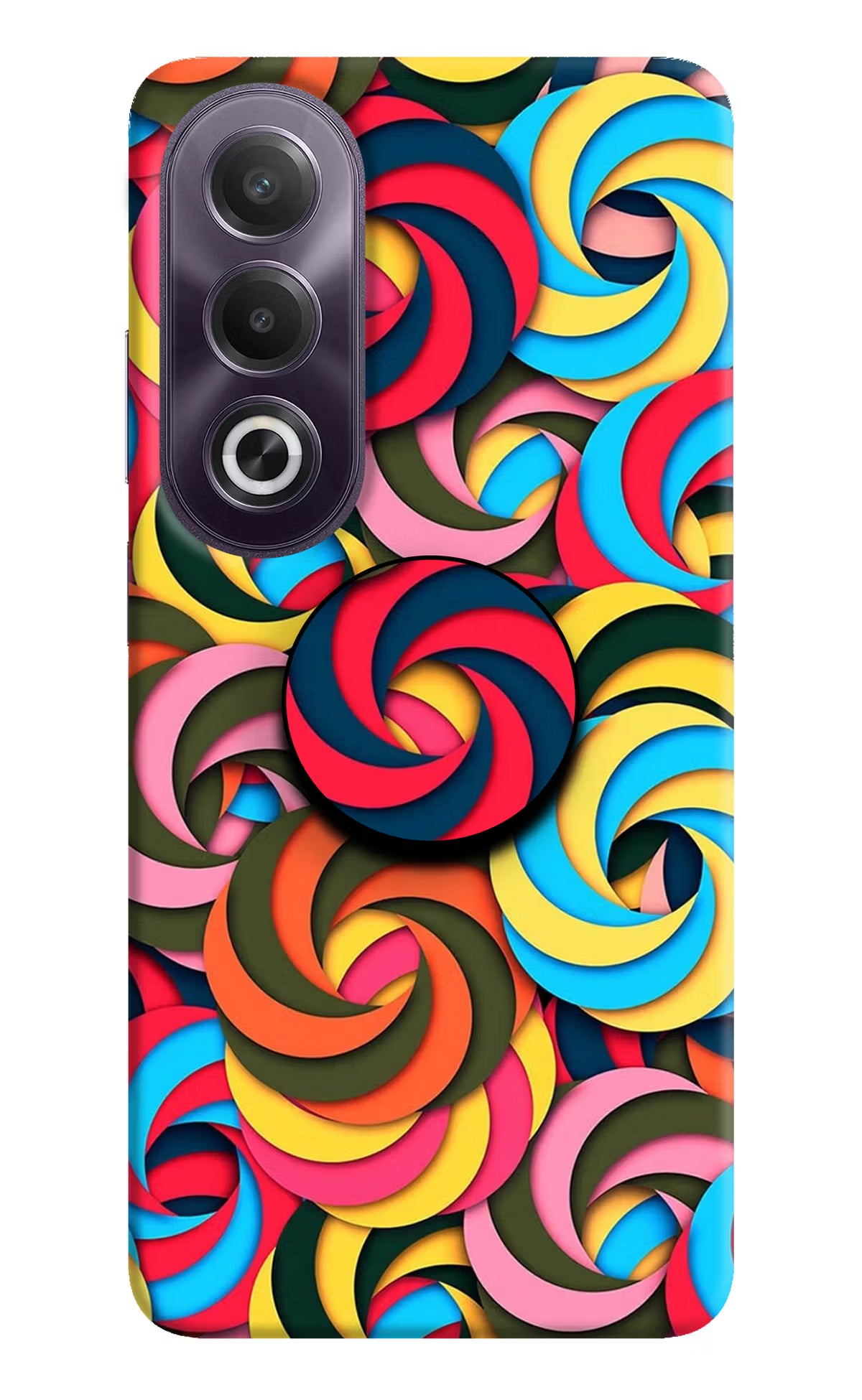 Spiral Pattern OPPO K12x Pop Case by Casekaro
