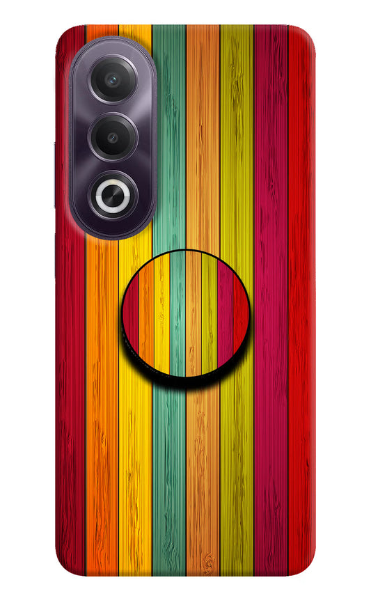 Multicolor Wooden OPPO K12x Pop Case by Casekaro