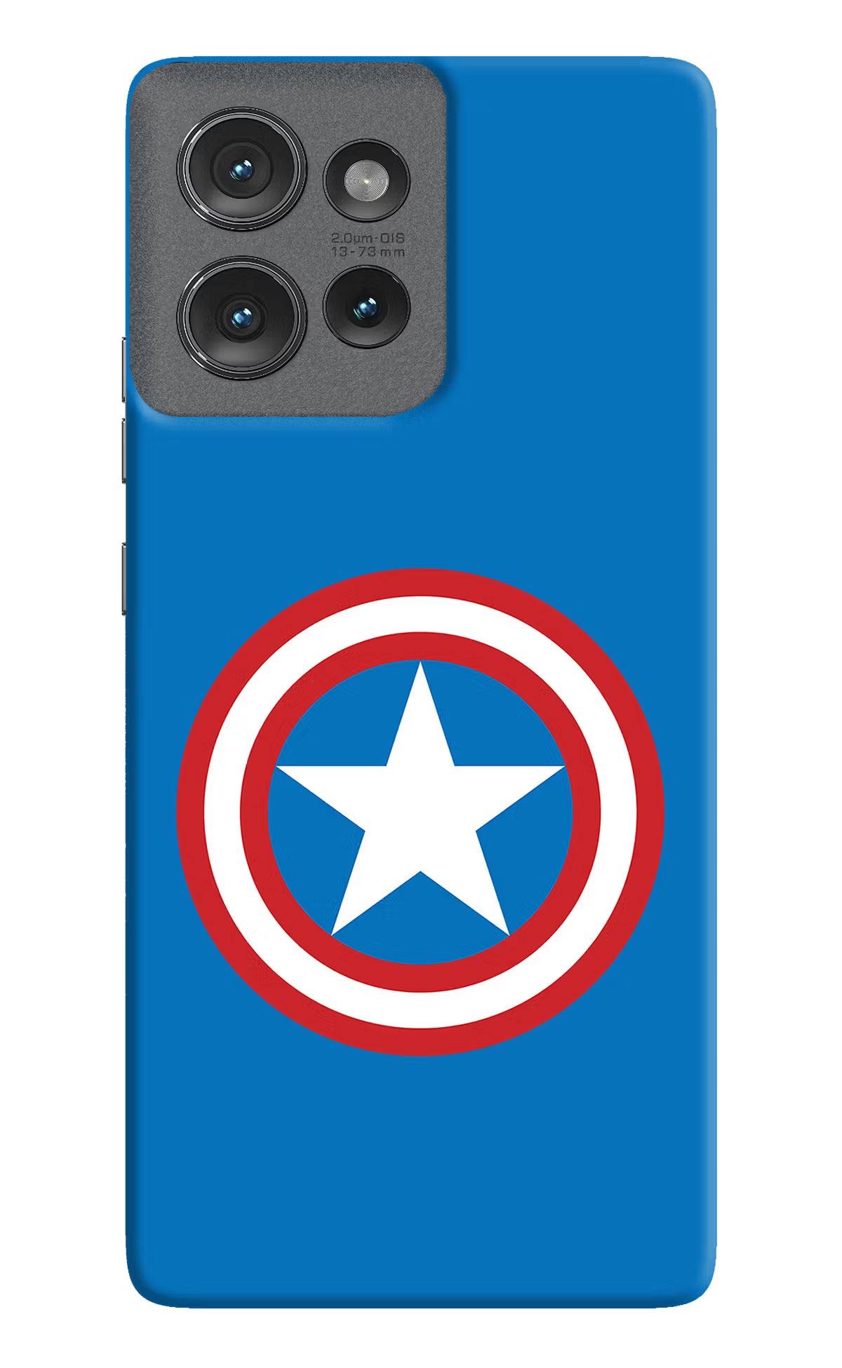 Captain America Logo Moto Edge 50 Hard Case Back Cover by Casekaro