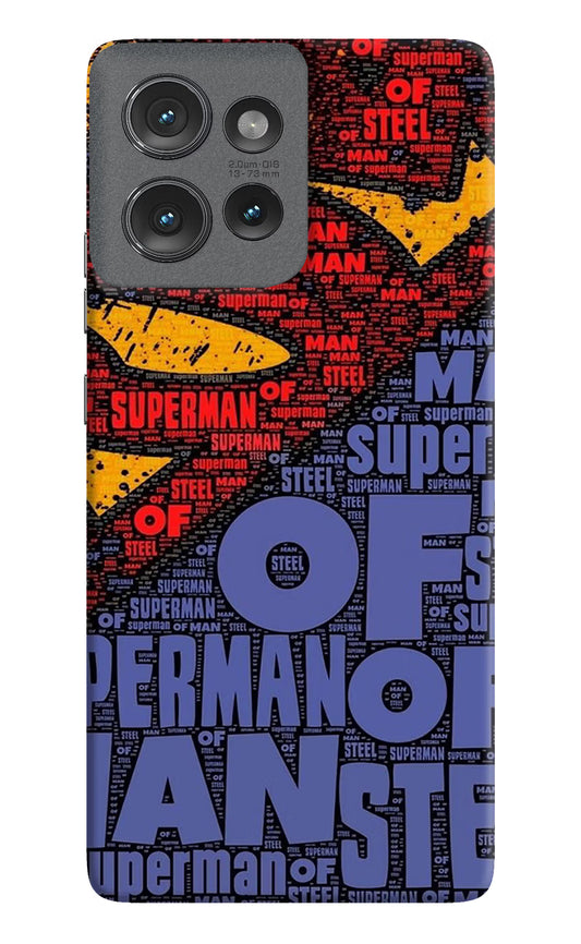 Superman Moto Edge 50 Hard Case Back Cover by Casekaro