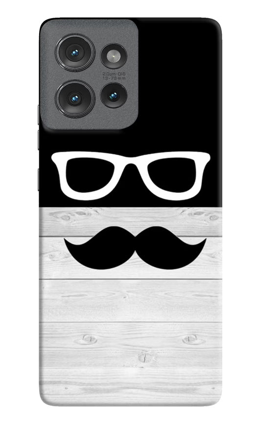 Mustache Moto Edge 50 Hard Case Back Cover by Casekaro