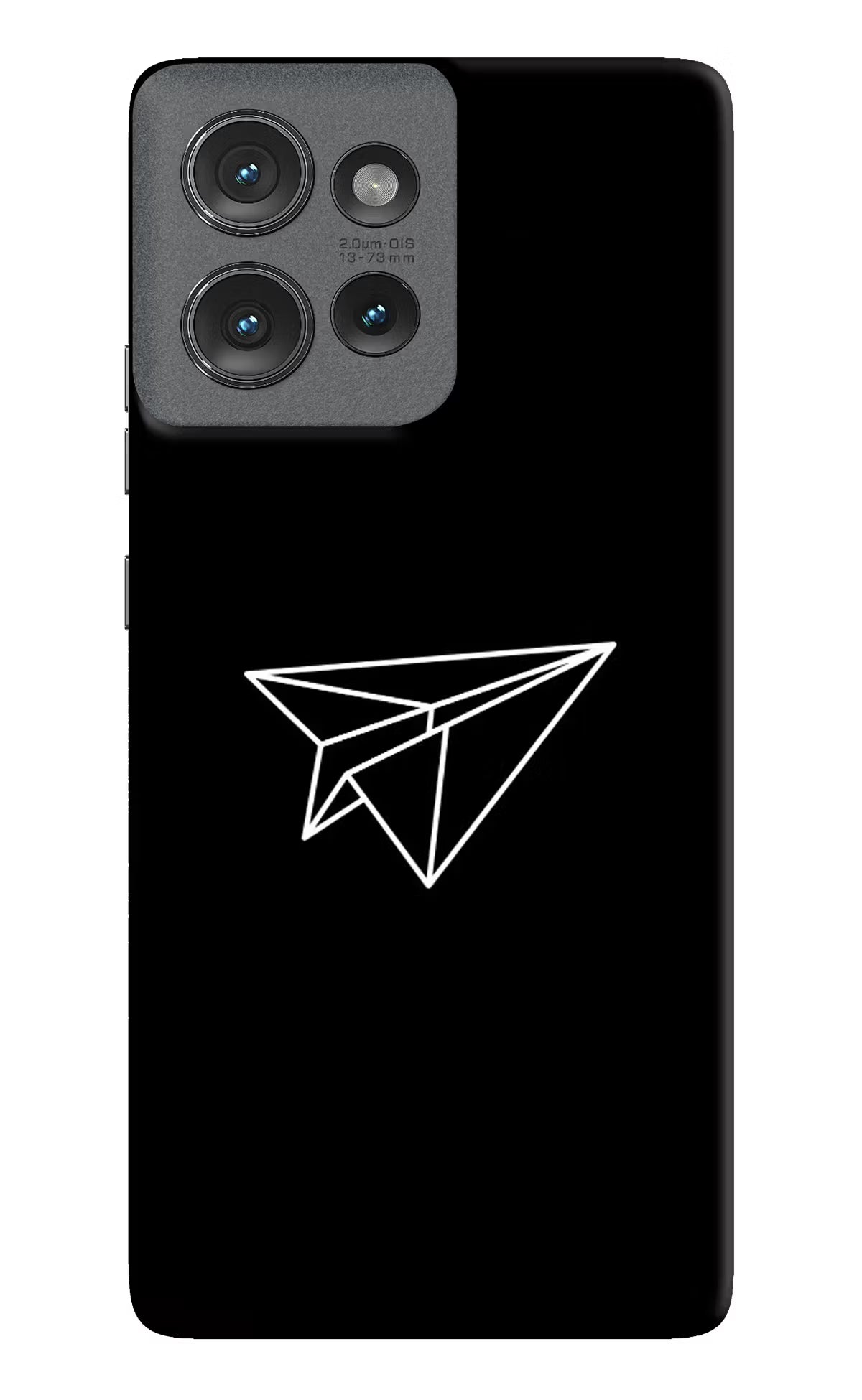 Paper Plane White Moto Edge 50 Hard Case Back Cover by Casekaro