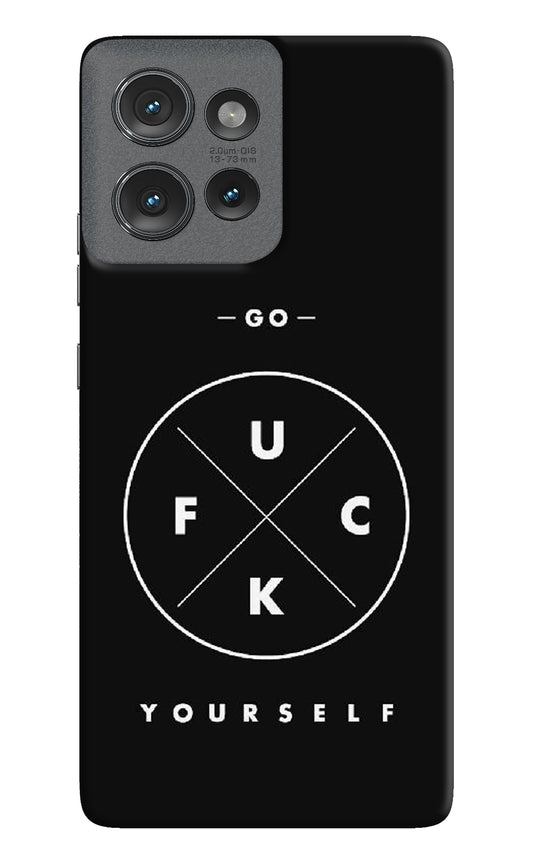 Go Fuck Yourself Moto Edge 50 Back Cover