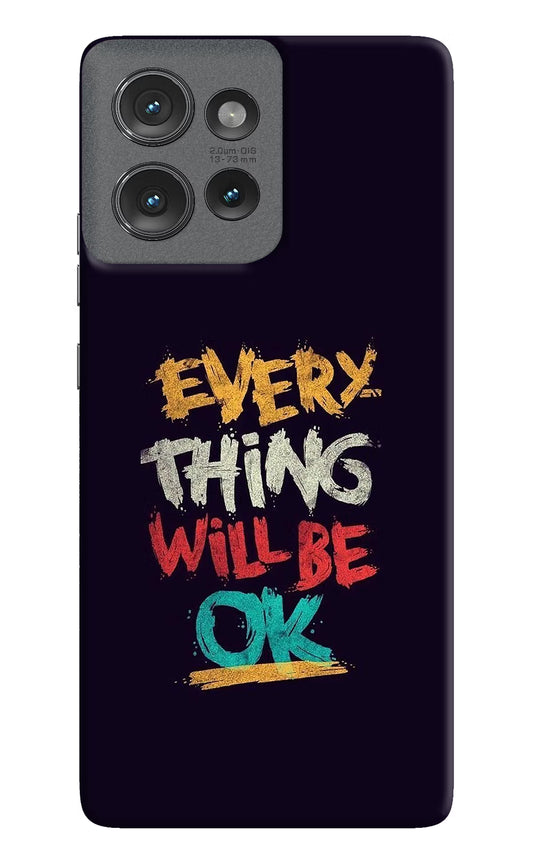 Everything Will Be Ok Moto Edge 50 Hard Case Back Cover by Casekaro