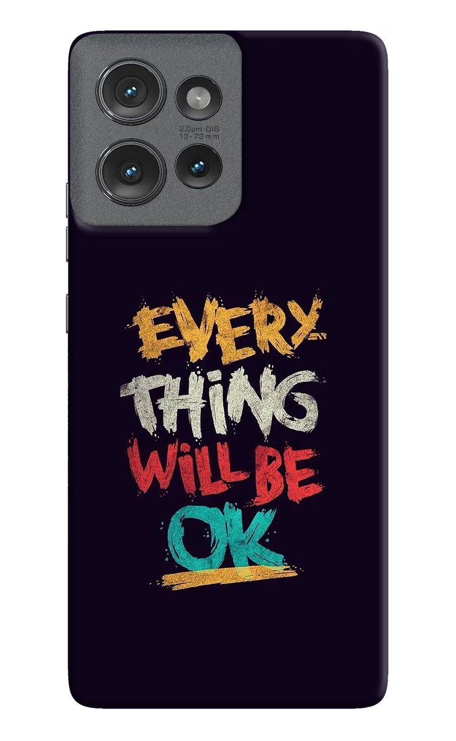 Everything Will Be Ok Moto Edge 50 Back Cover, Hard case