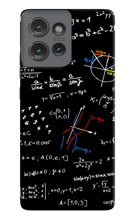 Mathematics Formula Moto Edge 50 Back Cover