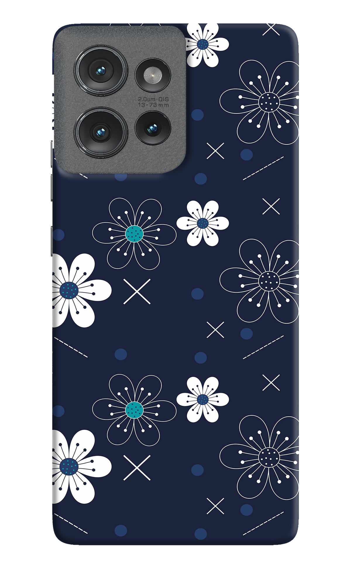 Flowers Moto Edge 50 Back Cover