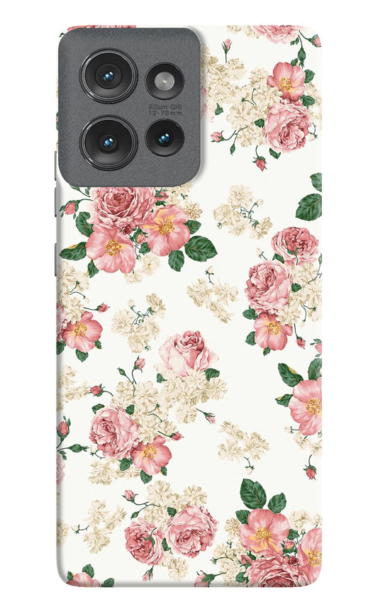 Flowers Moto Edge 50 Hard Case Back Cover by Casekaro