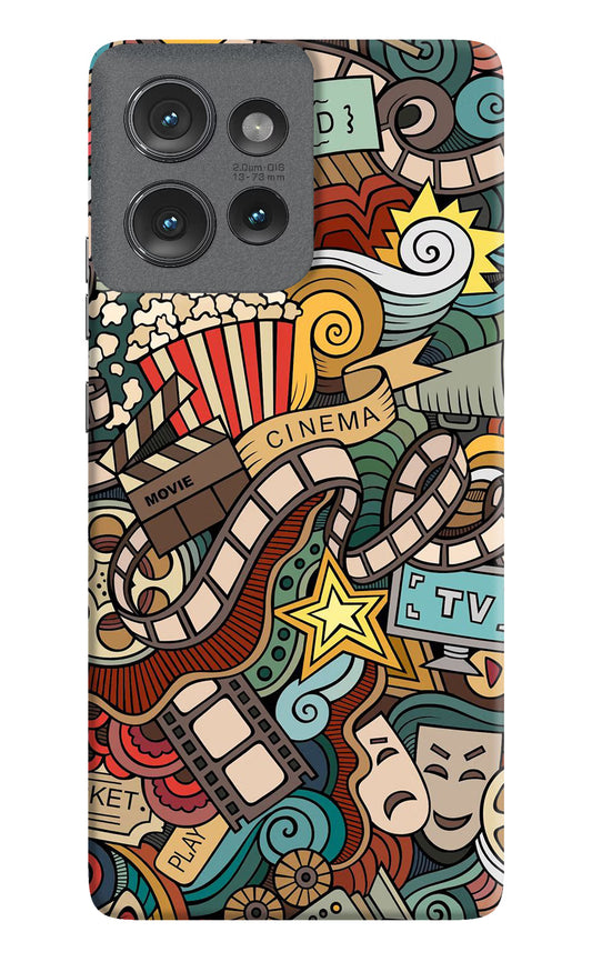 Cinema Abstract Moto Edge 50 Hard Case Back Cover by Casekaro