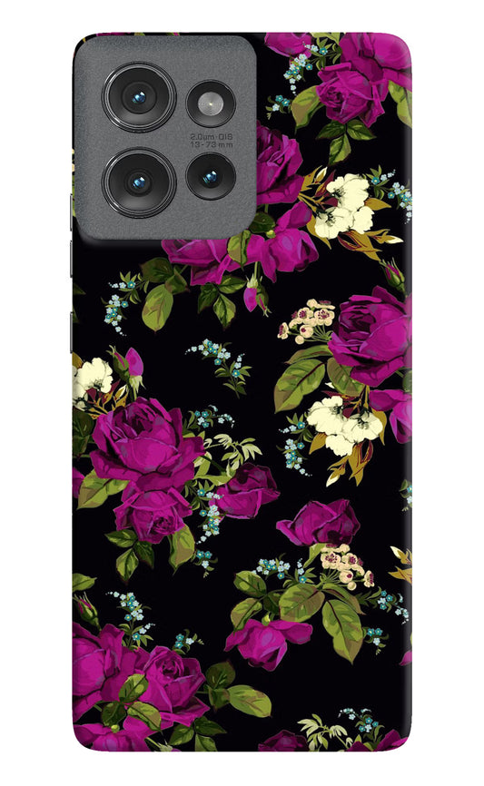 Flowers Moto Edge 50 Hard Case Back Cover by Casekaro