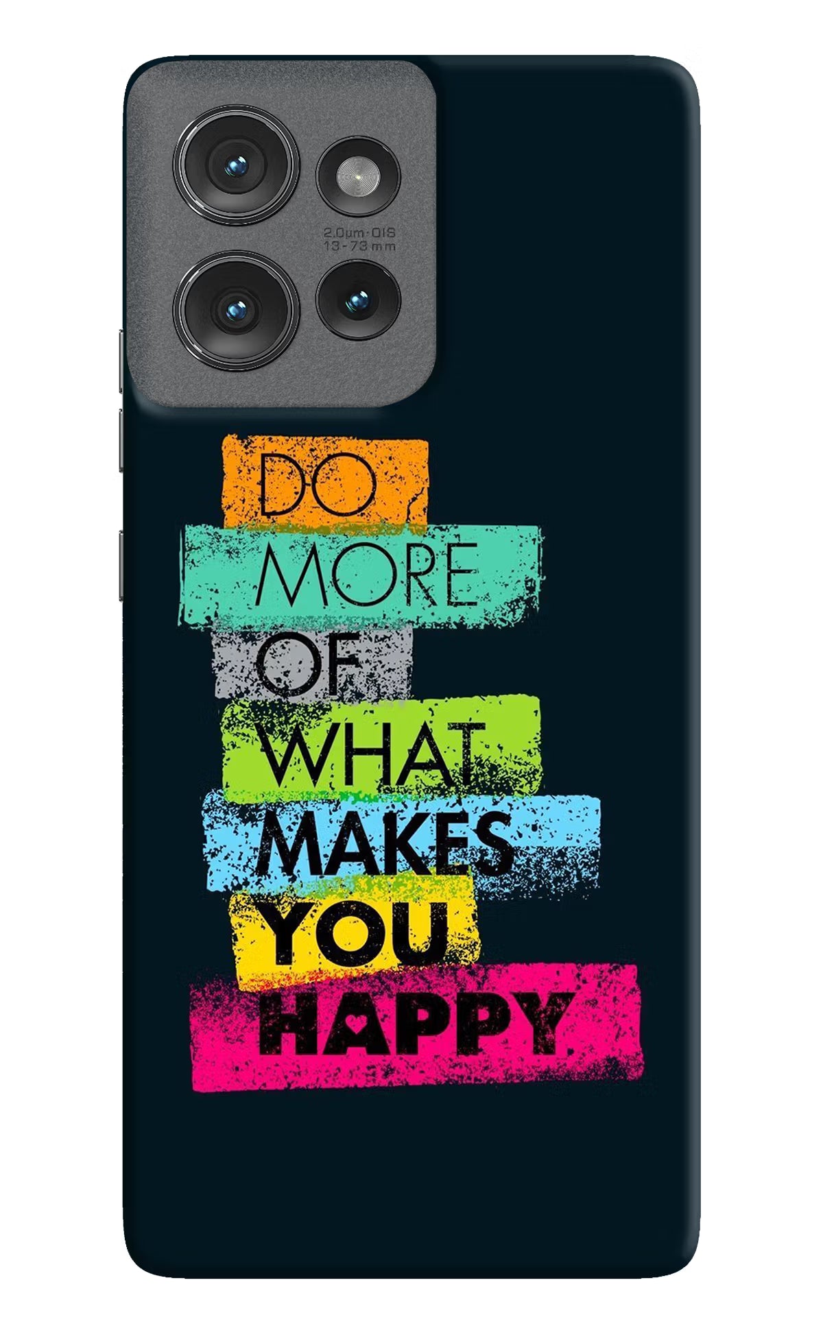 Do More Of What Makes You Happy Moto Edge 50 Hard Case Back Cover by Casekaro