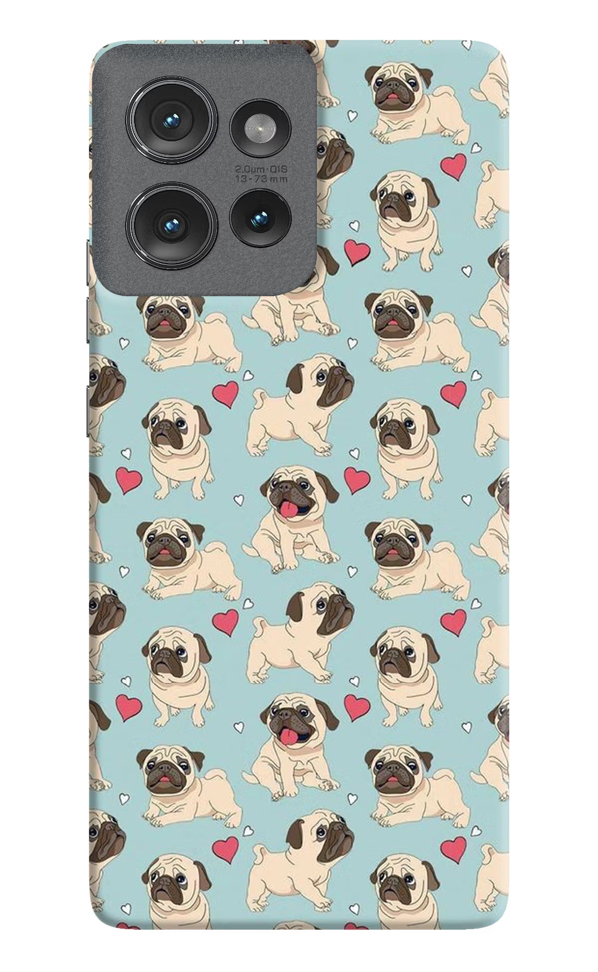 Pug Dog Moto Edge 50 Hard Case Back Cover by Casekaro