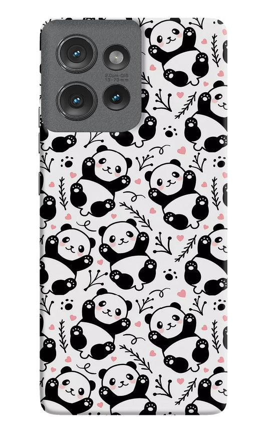 Cute Panda Moto Edge 50 Hard Case Back Cover by Casekaro