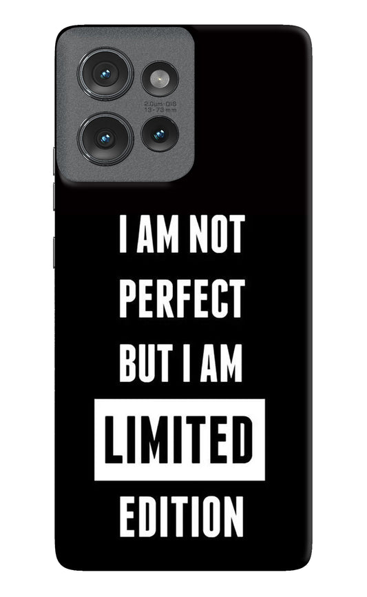 I Am Not Perfect But I Am Limited Edition Moto Edge 50 Back Cover