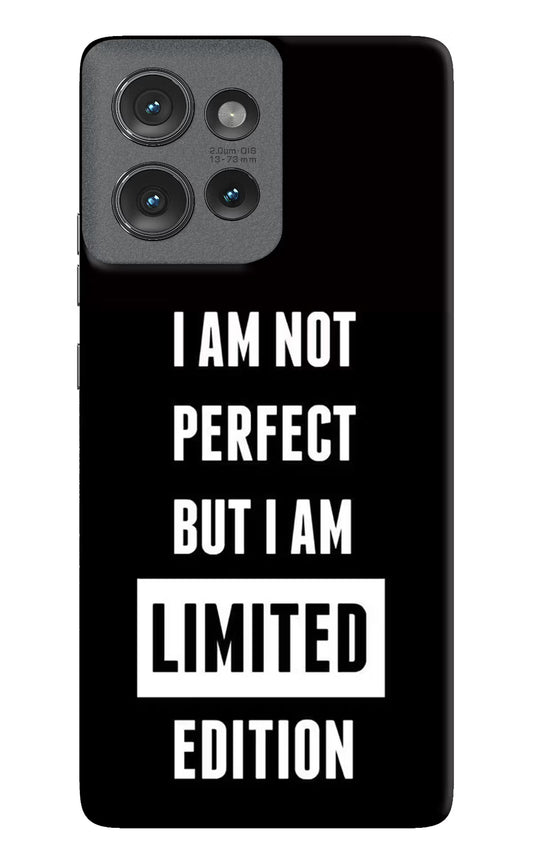 I Am Not Perfect But I Am Limited Edition Moto Edge 50 Hard Case Back Cover by Casekaro