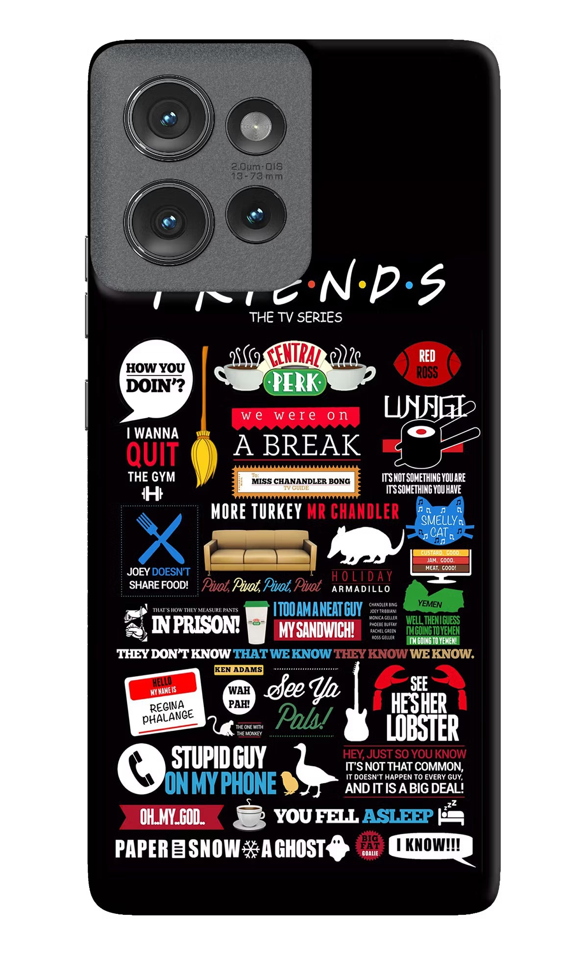 FRIENDS Moto Edge 50 Hard Case Back Cover by Casekaro