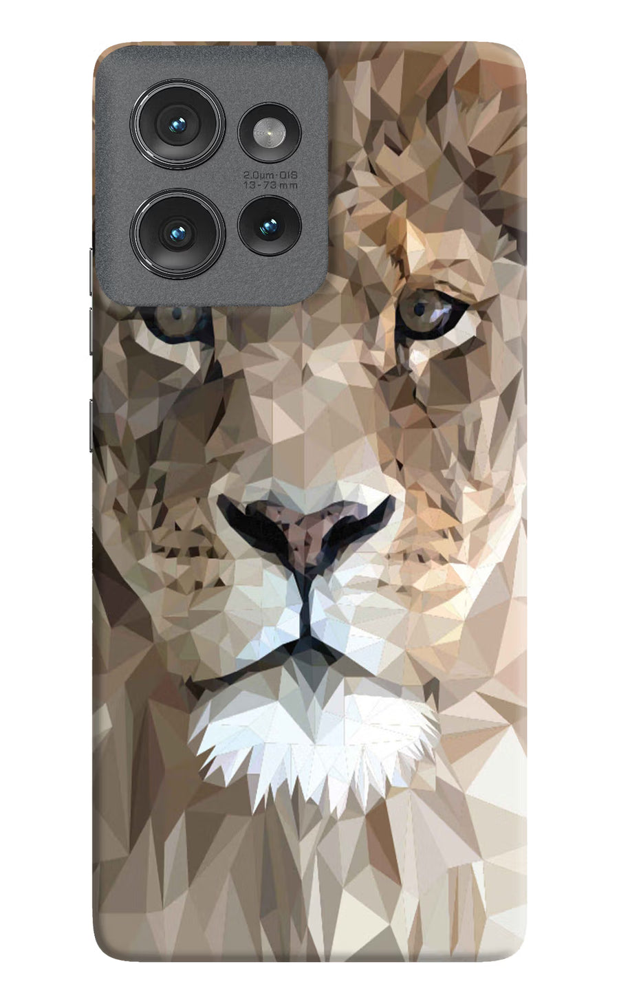 Lion Art Moto Edge 50 Back Cover, Hard case